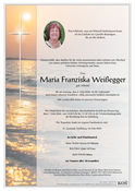 Maria Franziska Weißegger
